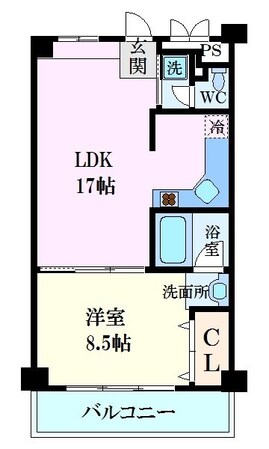 メイピース芦屋の物件間取画像